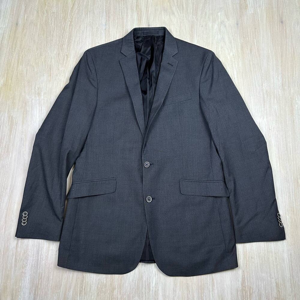 Kenneth Cole Reaction Two Button Career Business Office Men's Blazer Jacket 40L